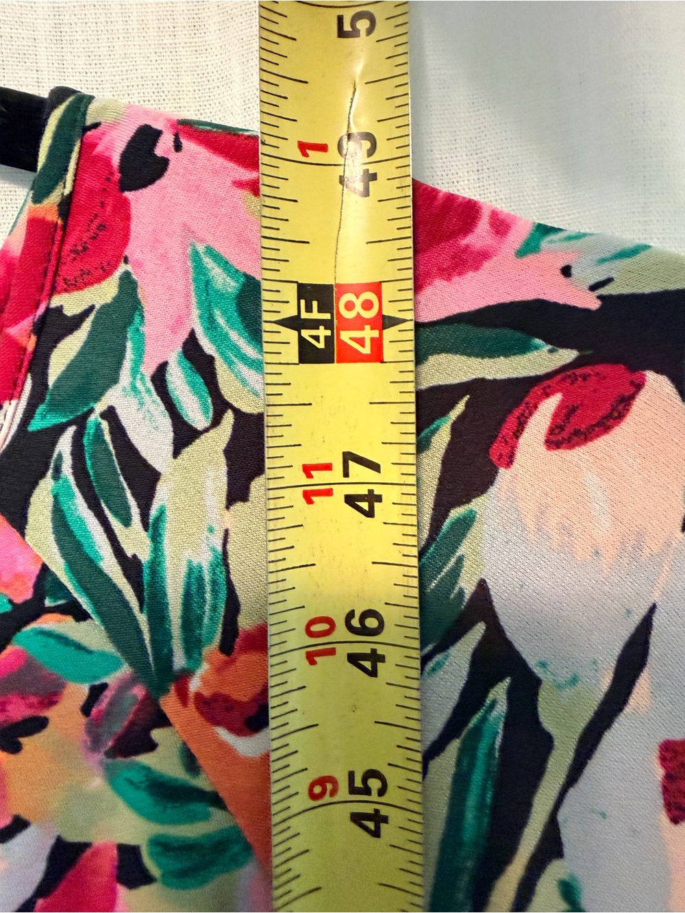 Maggy London Pink Floral Asymmetrical Handkerchief Hem Dress - Size 8 - Picture 13 of 15